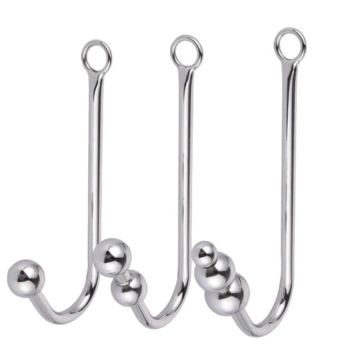 5334 Elegant and Cuffs Anal Hook Beaded with Collar 1001